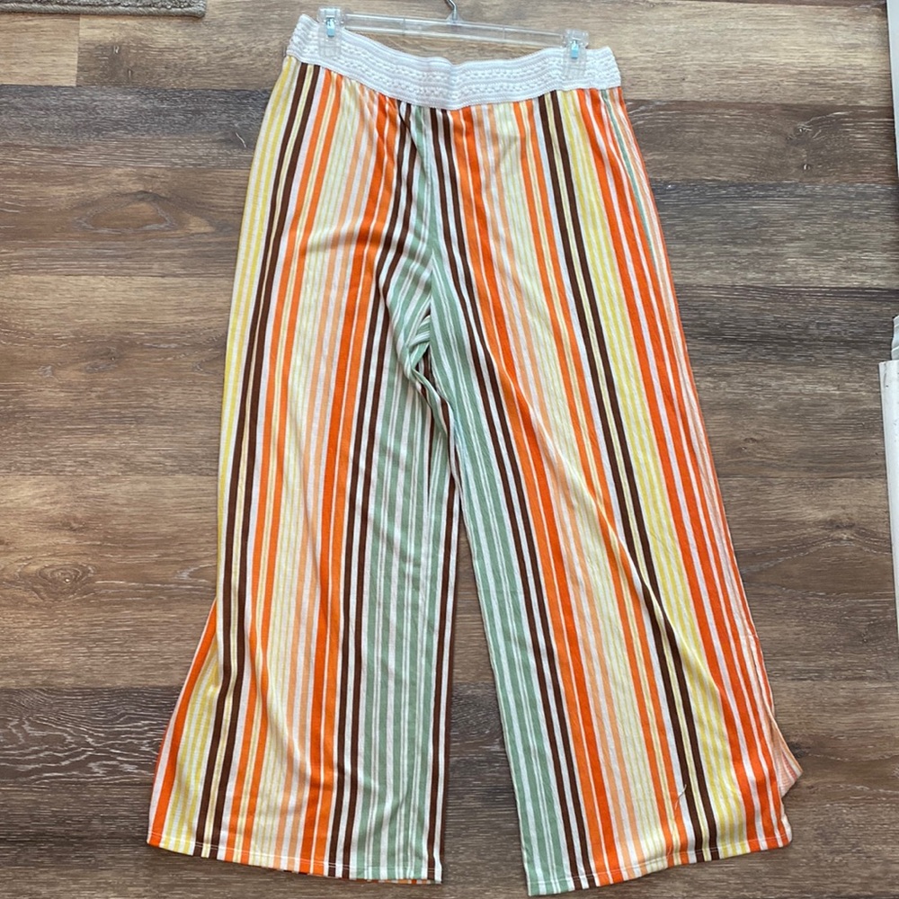Light Striped Flowy Pants